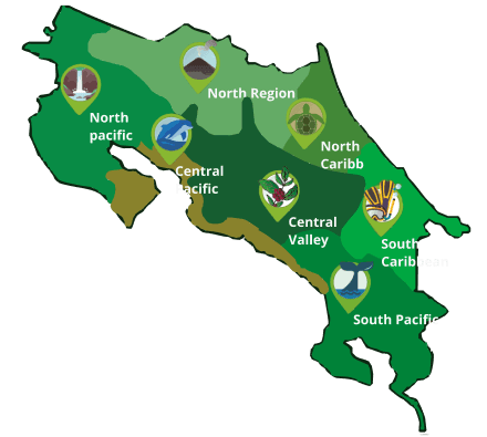 Costa Rica map
