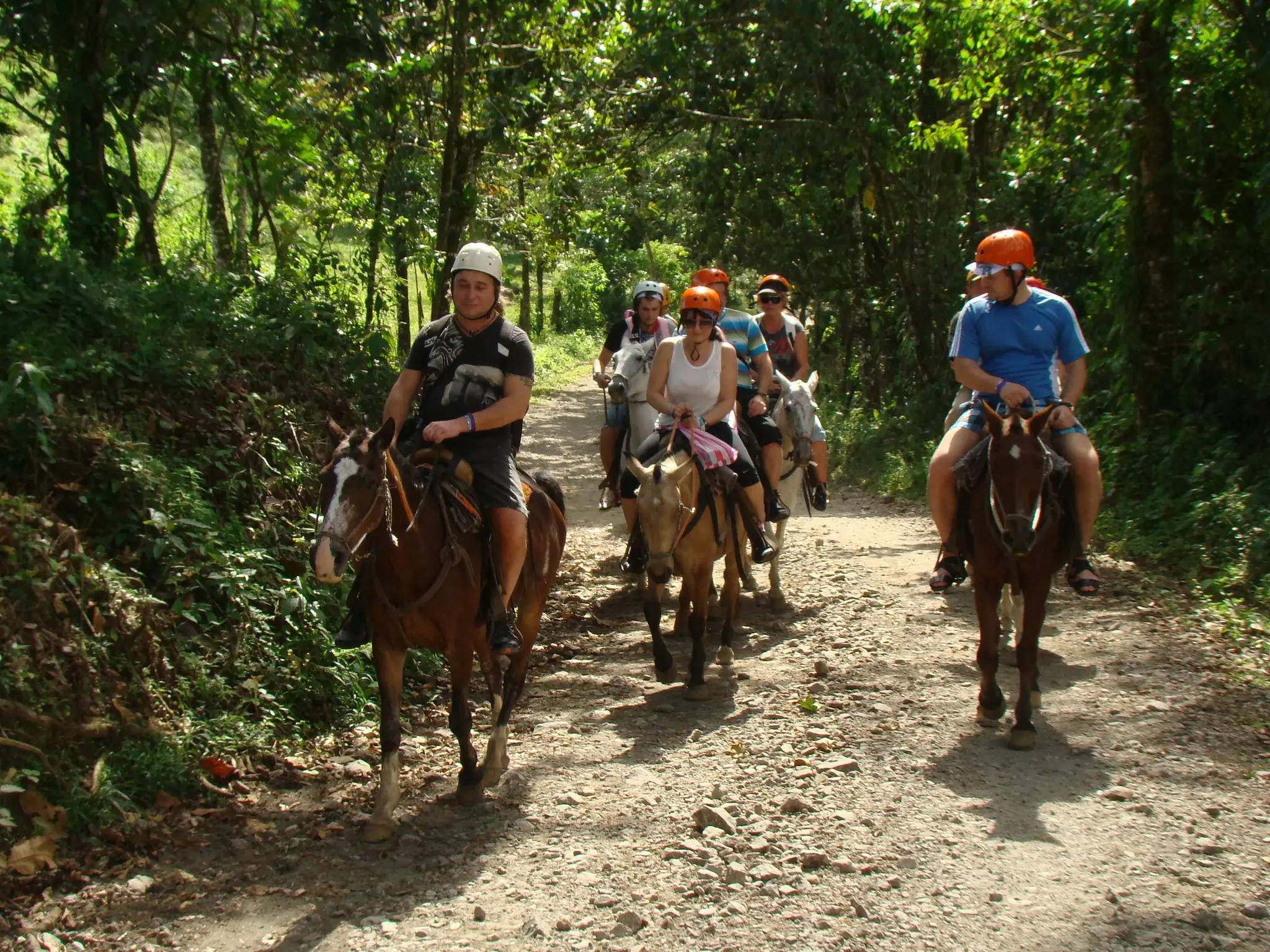 Horseback riding on the trails around La Fortuna