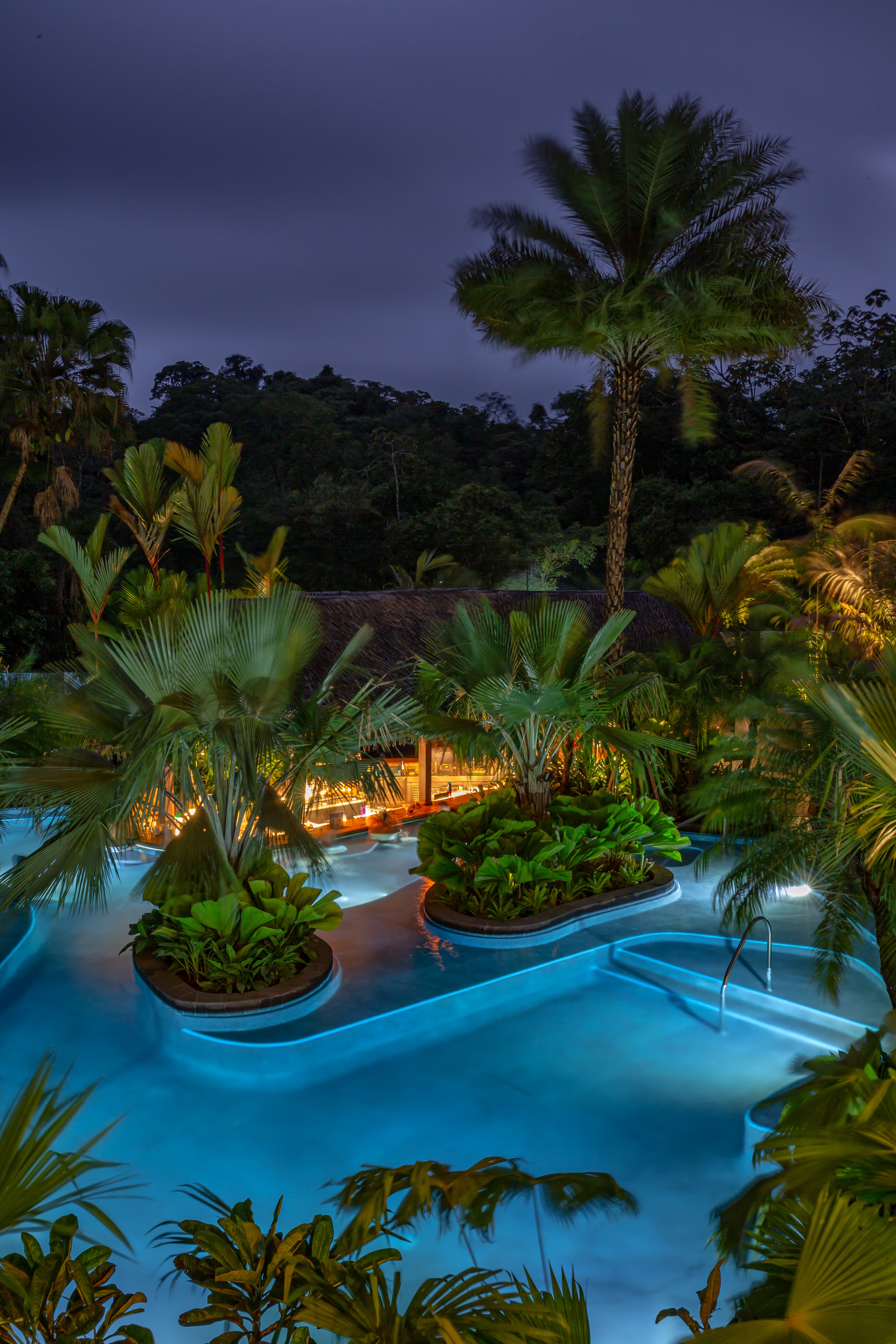 Tabacón thermal river resort Thermal pools at Tabacón resort
